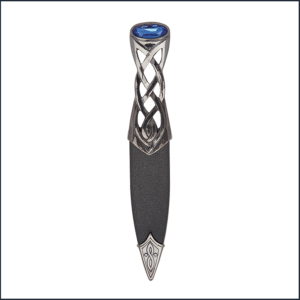 Islay Black Chrome Stone Top Sgian Dubh Knife